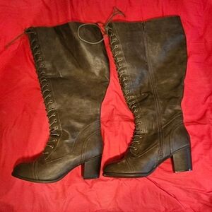 Torrid Dark Brown Lace-Up Boots